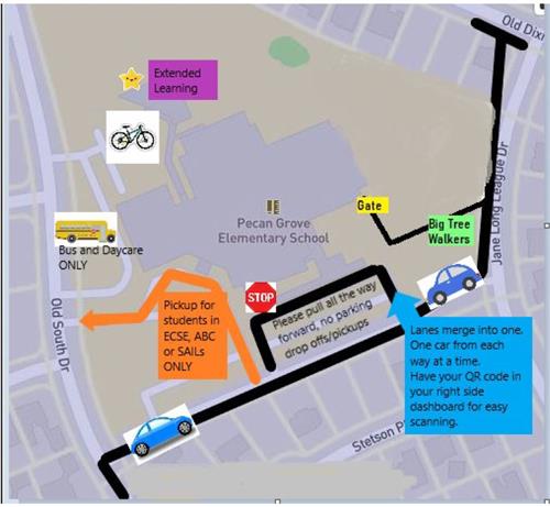 map of dismissal areas